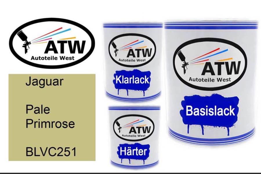 Jaguar, Pale Primrose, BLVC251: 1L Lackdose + 1L Klarlack + 500ml Härter - Set, von ATW Autoteile West.